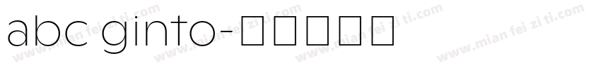 abc ginto字体转换